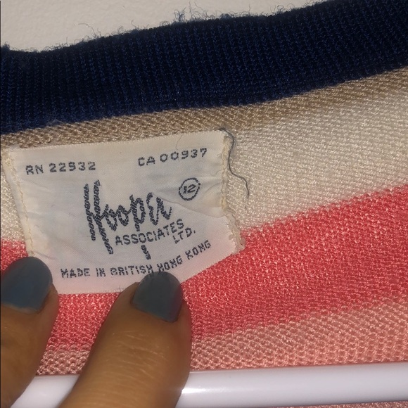 Vintage Hooper striped sweater - Picture 3 of 5
